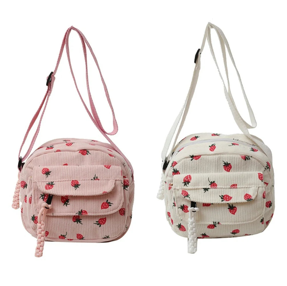 Cute Strawberry Shoulder Bag | Trendy Crossbody Tote & Handbag Luxegan