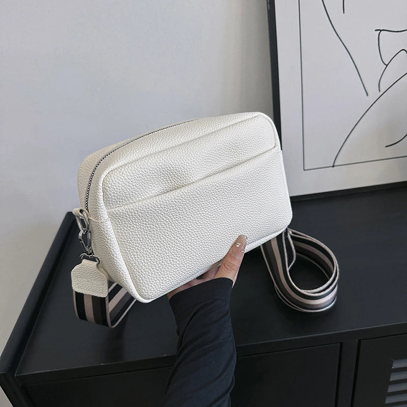Wide Strap Women's Crossbody Bag | Solid Ladies Handbags & Luxury Square Shoulder Sling Luxegan