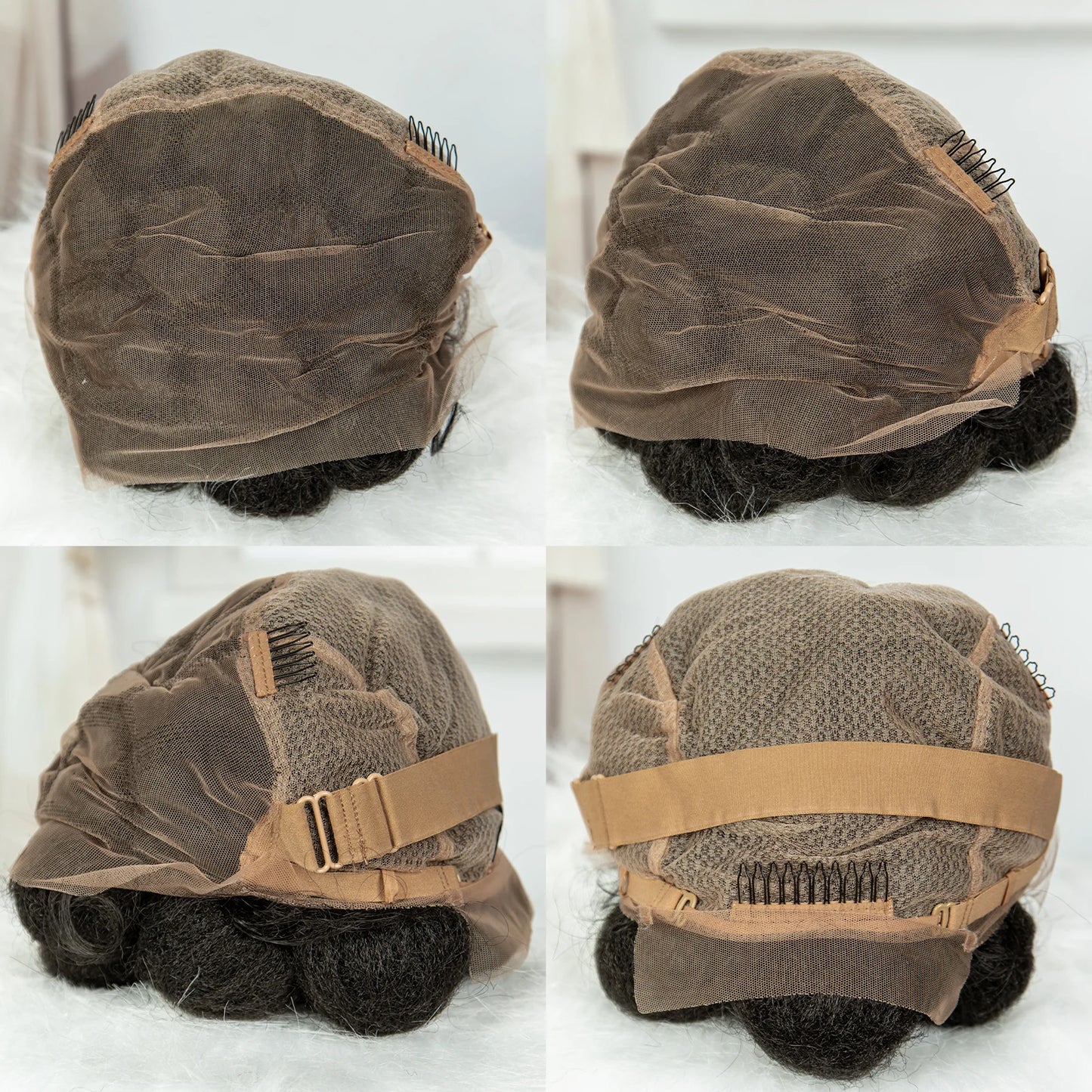 Bantu Knotless Box Braids Full Lace Wig | Short Cute Handmade Synthetic Lace Front Luxegan