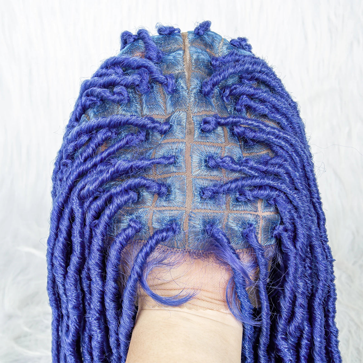 Pink & Blue Braided Wig | Full Lace Butterfly Locs & Dreadlocks