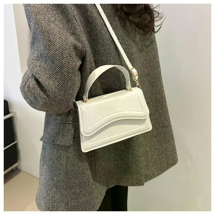 High-Quality PU Leather Handbag Purse | Women's Bag Solid Color Shoulder Crossbody Bags & Lady Messenger Small Tote for Women & Girls Luxegan