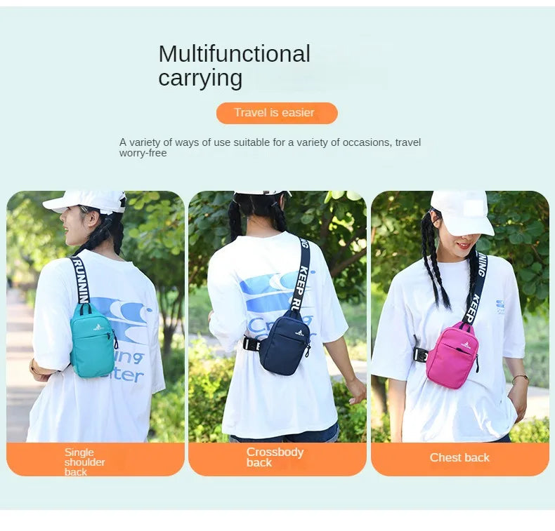 Small Chest Bag & Mobile Phone Bag | Outdoor Sports Mini Fashion Shoulder & Messenger Bag (Unisex Gift) Luxegan