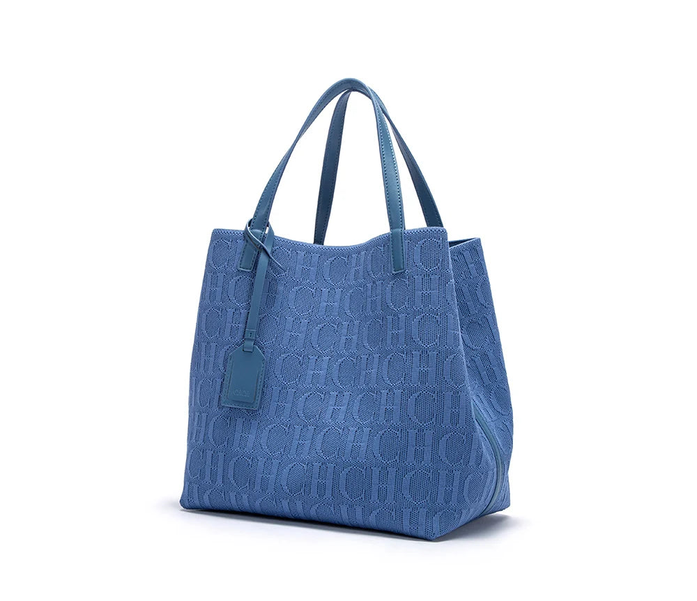 Cotton Classic Retro Tote | Luxury Brand Fur Decoration Large Capacity Bag Luxegan