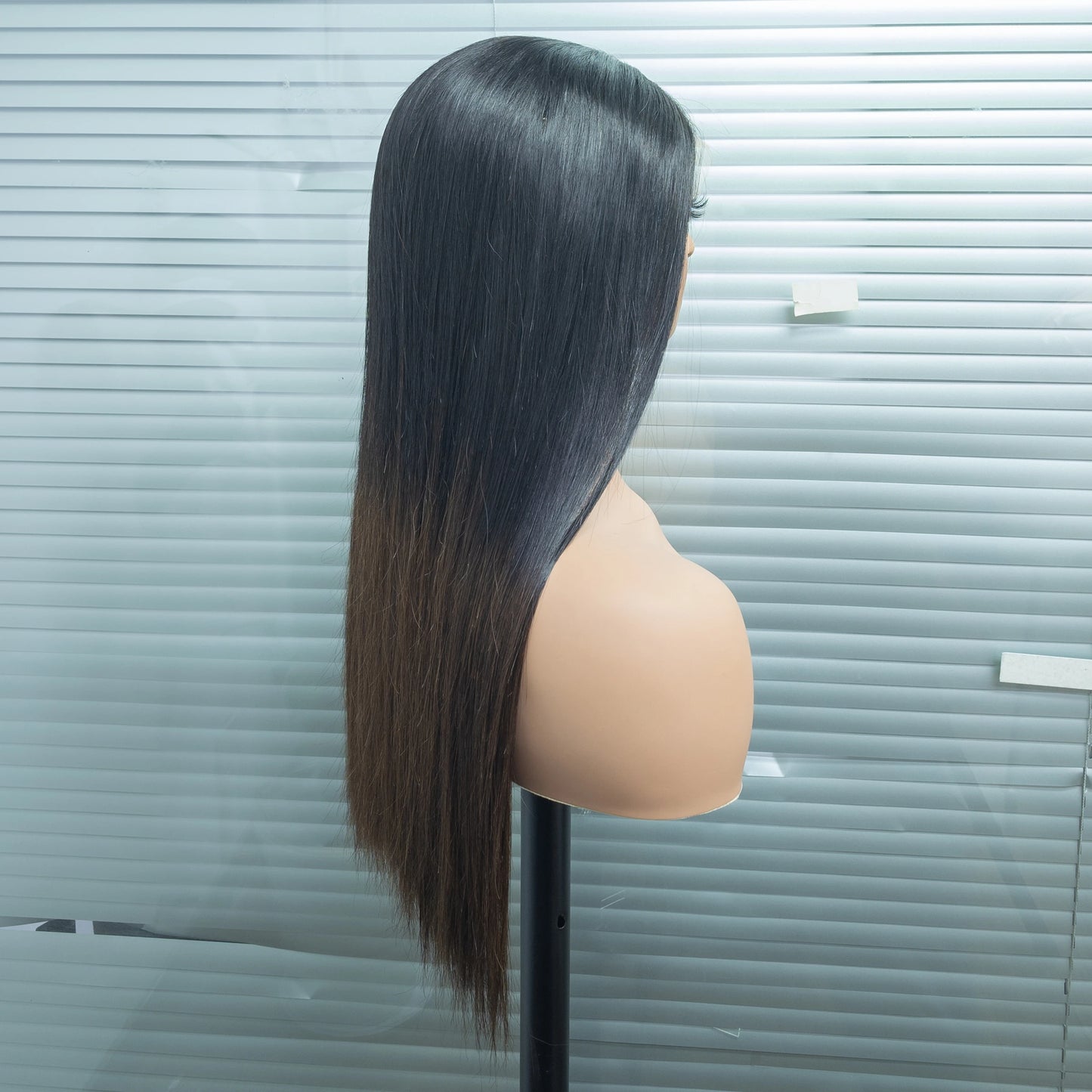 300% Density Vietnamese Raw Human Hair Bob Wigs 2x6 HD Lace Closure Bone Straight Bob Wigs Chocolate Brown 1BT4 Short Bob Wigs