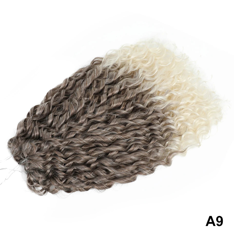Jessica Curls Crochet Braiding Hair | Synthetic Water Wave Twist Hair 22 Inch | 53 Colors