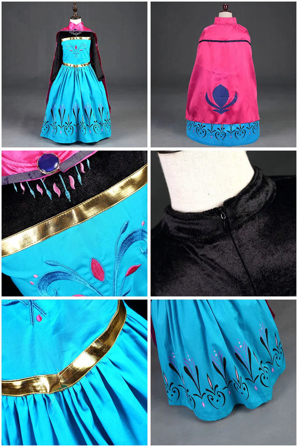 Girls Mirabel Isabela Encanto Costume Girl Princess Dress Children Elsa Anna Rapunzel Cinderella Mermaid Aurora Cosplay Clothes