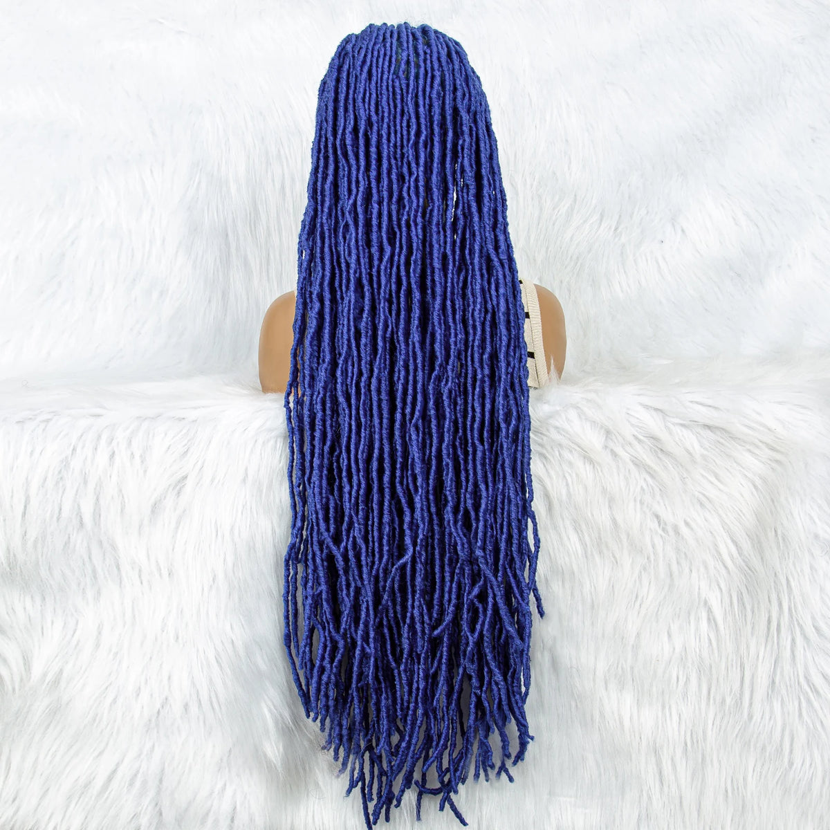Pink & Blue Braided Wig | Full Lace Butterfly Locs & Dreadlocks