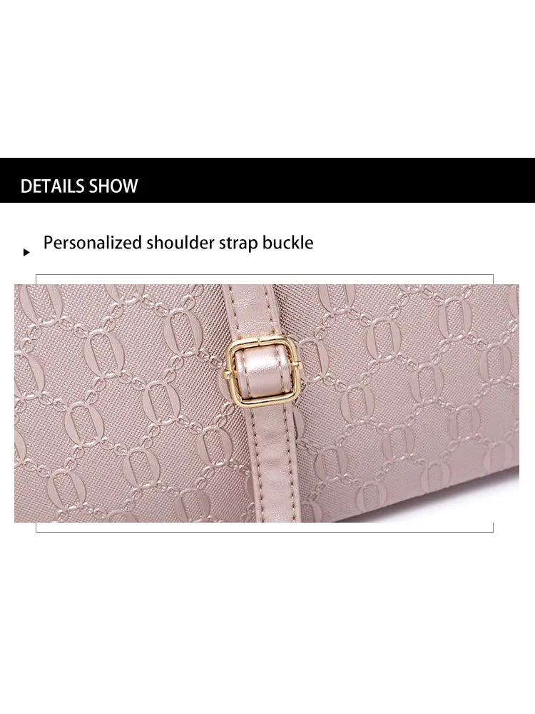 LadiesHandbag Set Top Handle Bags 4 Pieces Set inPULeather,ToteBagShoulderBagClutch andCardHolderSets forShoppingWorkTravel Gift