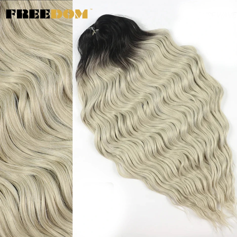 FREEDOM Synthetic Water Wave Crochet Braiding Hair 24 Inch – Ombre & Multi-Tone | 88 Colors | 300g - view 15
