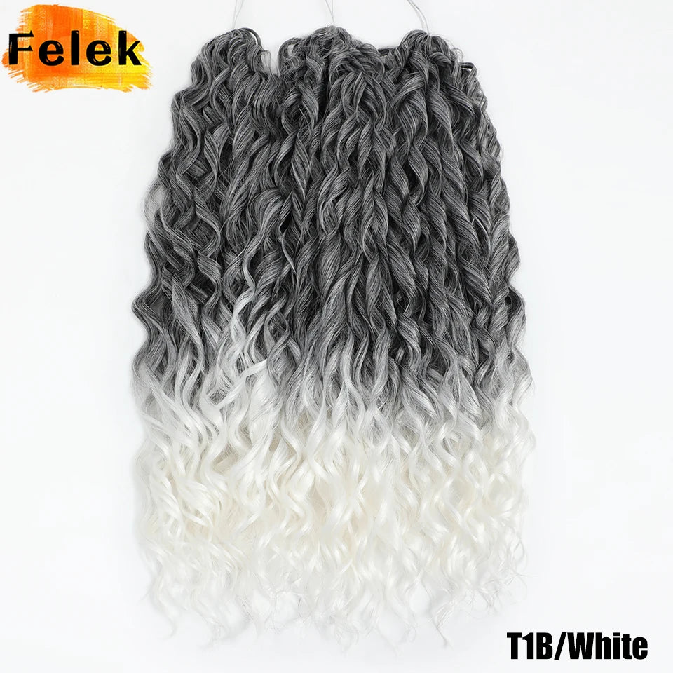 Jessica Hair Deep Wavy Twist Crochet Hair 22 Inch | 100G | 54 Colors | 3 Packs/Lot