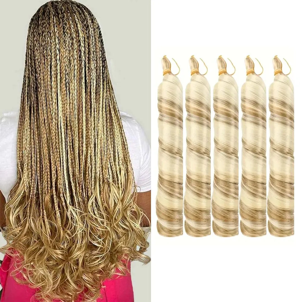 Synthetic French Curl Crochet Braiding Hair – 24 Inch | Pre-Stretched | Loose Wave | 9 Ombre - view 3