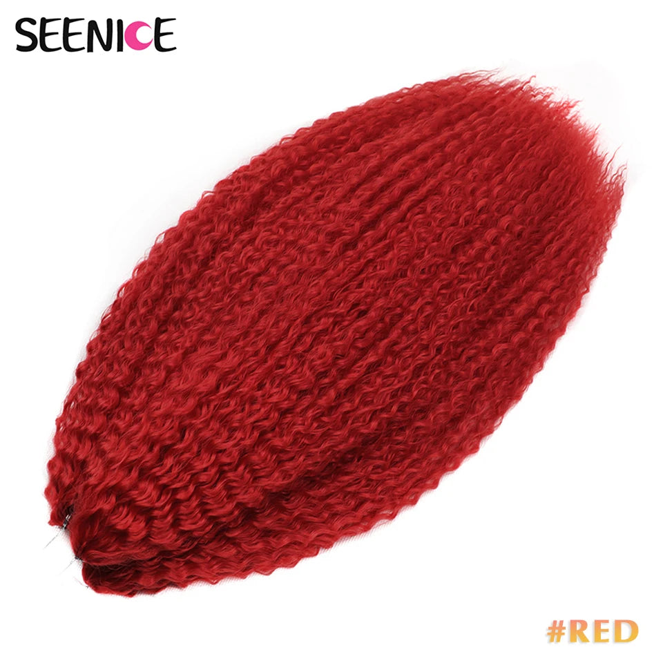 Afro Kinky Curly Crochet Braiding Hair Extensions – Ombre Synthetic Braids for Women | 20 & 28 - view 7
