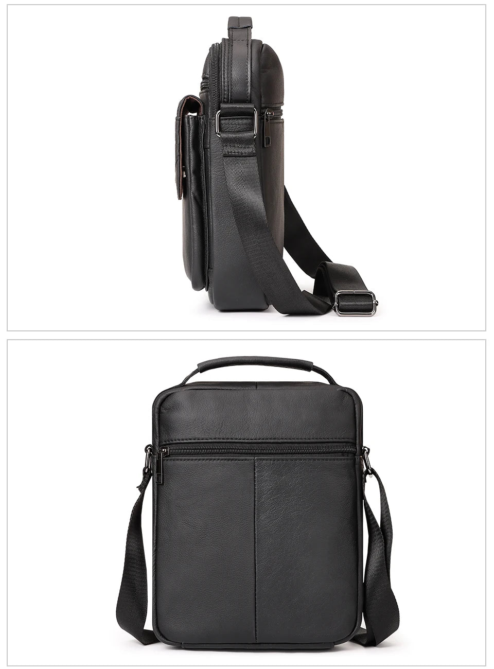 Casual Men's Shoulder Bag | Genuine Leather Business Messenger & Travel Sling Bag Luxegan