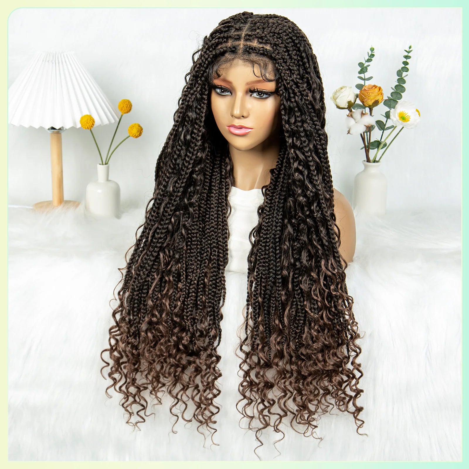  KIMA Box Twisted Dreadlocks Wig | Full Lace Front with Baby Hair Luxegan