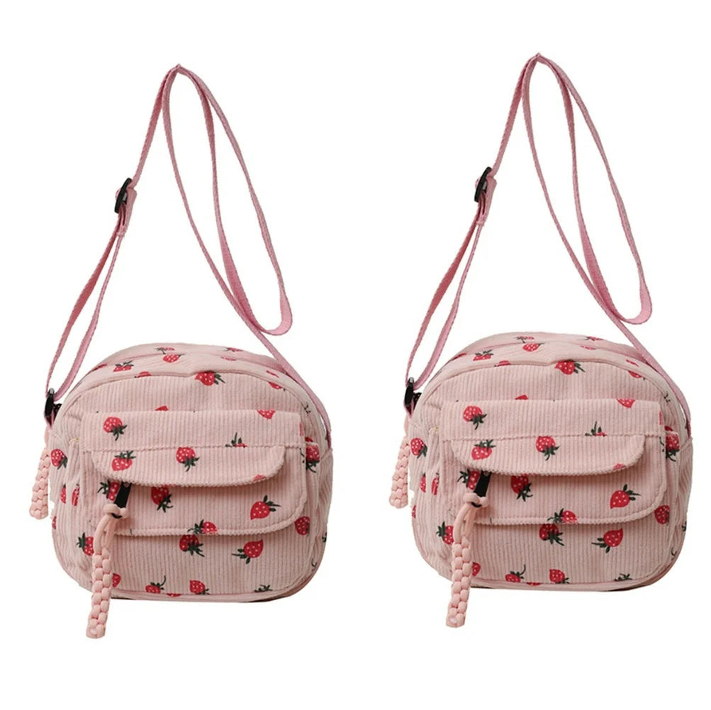 Cute Strawberry Shoulder Bag | Trendy Crossbody Tote & Handbag Luxegan