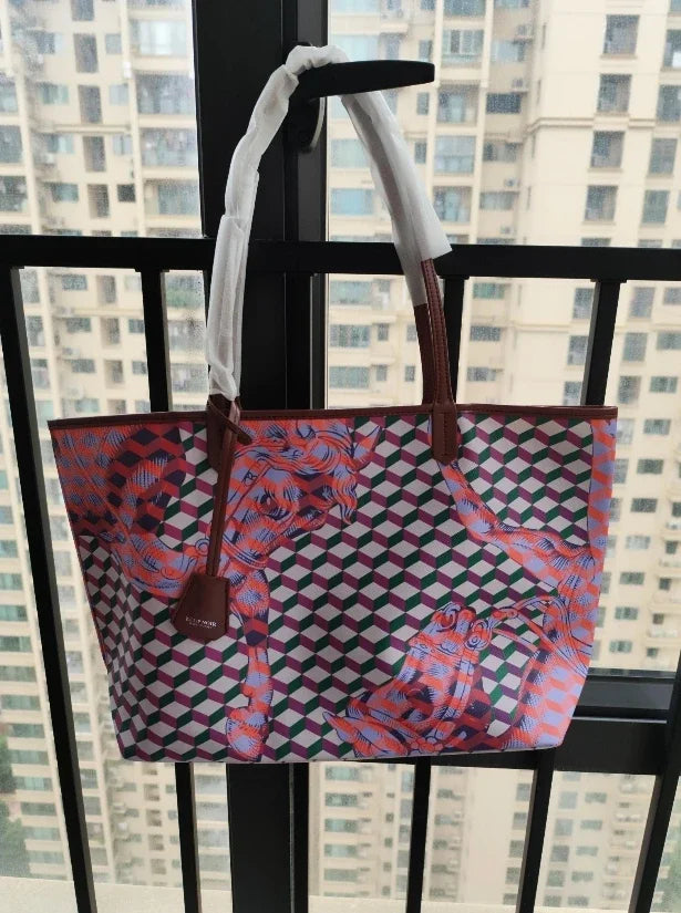 New Tote Bag for Women | Famous Brands Casual Totes & Large Capacity Noir Shoulder Bag (High Quality Genuine Leather) Luxegan