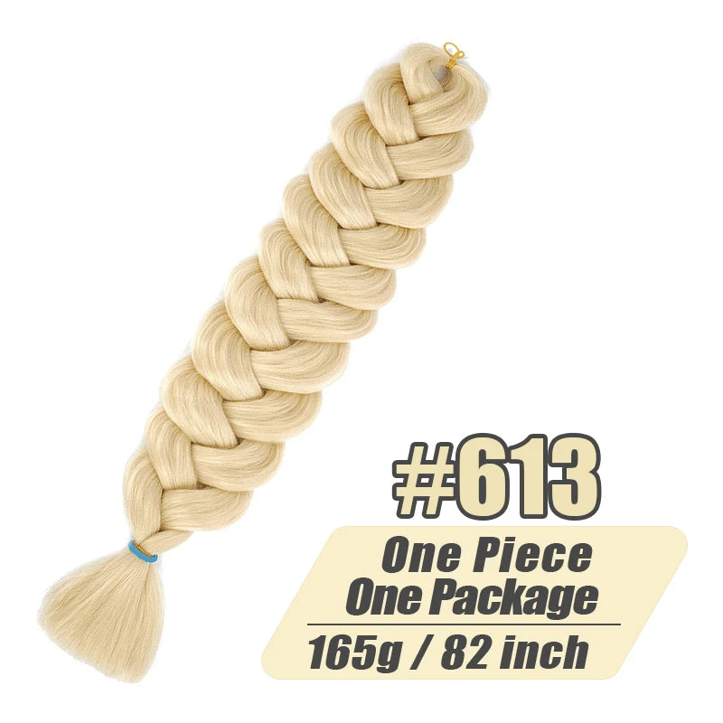82-Inch XP Crochet Jumbo Braiding Hair – Pre-Stretched Kanekalon | Kinky Straight | 30 Colors | 1 - view 28