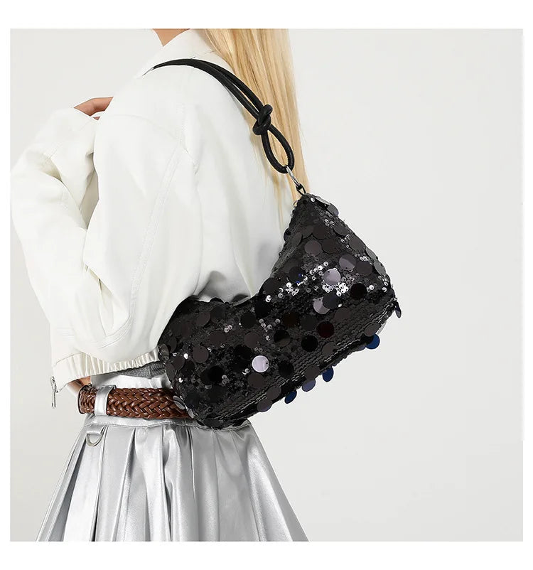 Fashionable Women's Personality Underarm Bag | Solid Color PU Leather Shoulder Crossbody Box Handbag Luxegan