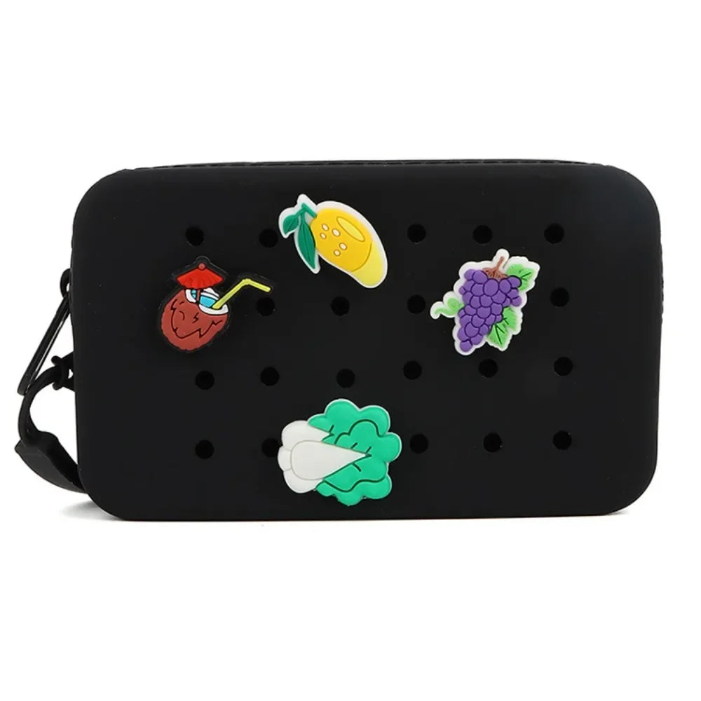 New Summer Bag Holes Coin Purse | Cute Silicone Mini Card Holder & Zipper Money Bag (Unisex) Luxegan