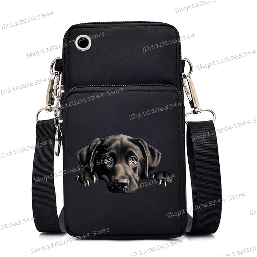 3D Dog Print Mini Bag | Unisex Crossbody & Shoulder Purse Luxegan