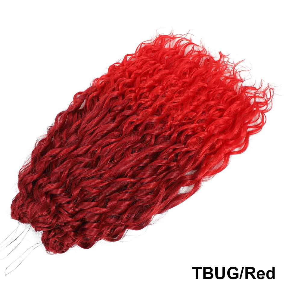 Jessica Curls Crochet Braiding Hair | Synthetic Water Wave Twist Hair 22 Inch | 53 Colors