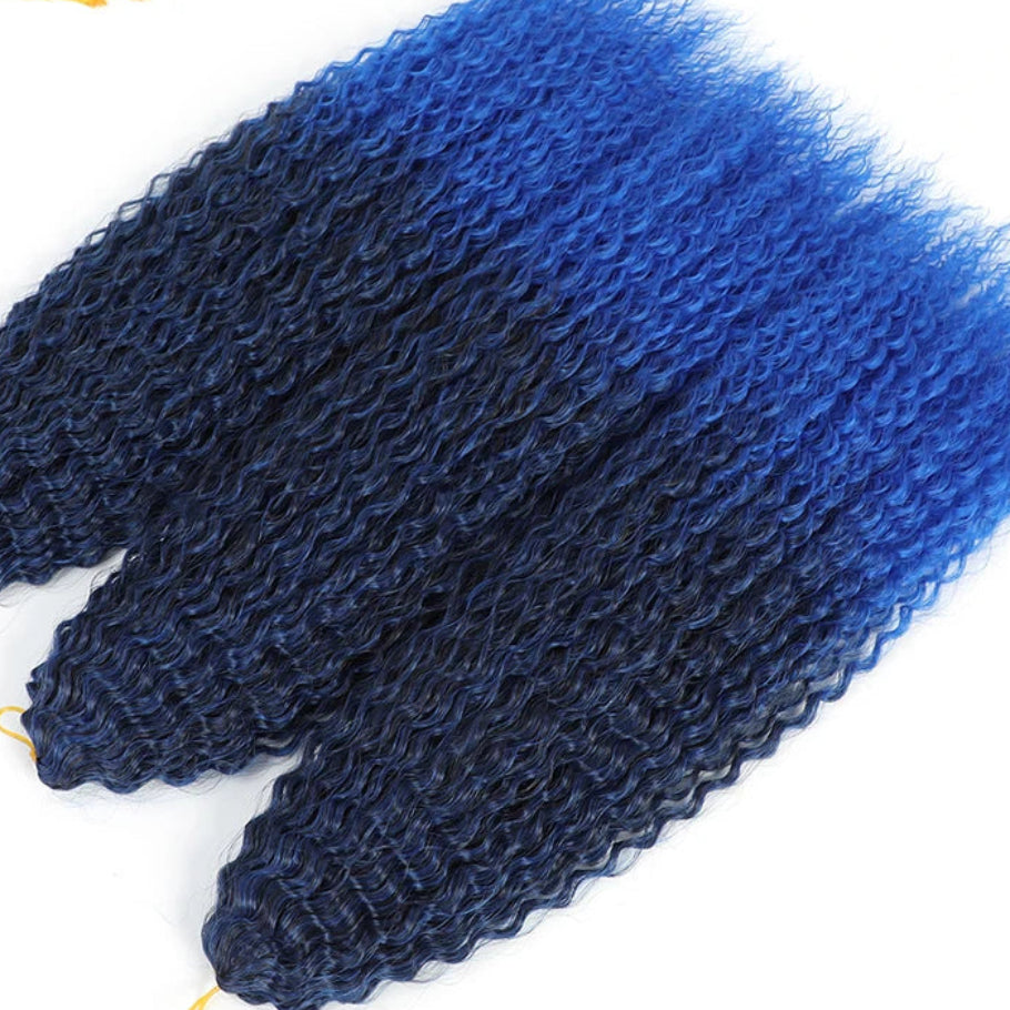 20-28 Inch Afro Curl Kinky Curly Crochet Braiding Hair | Synthetic Ombre Hair Extensions 60 - view 4