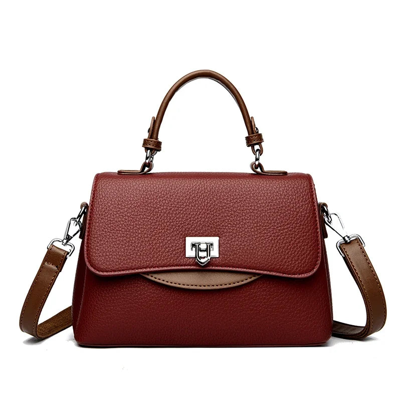 Luxury Large Capacity Multilayer Shoulder Bag | High-Quality PU Leather Designer Messenger | Sophisticated Sequined Casual Tote | Fashion-Forward Crossbody with Smart Partitioning Luxegan