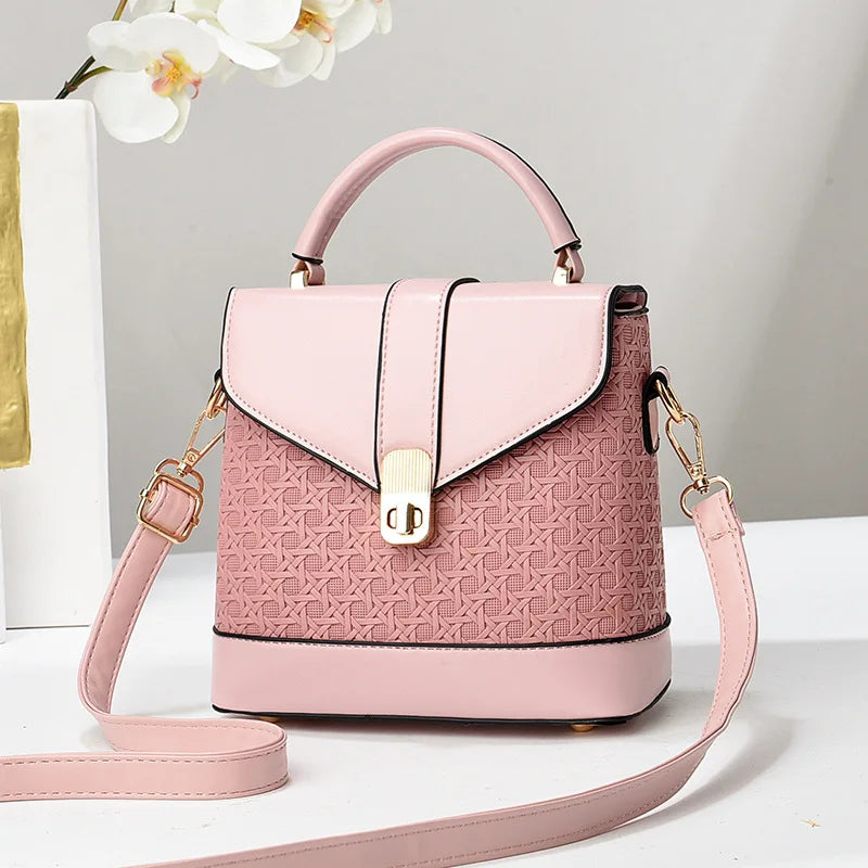 Small Square Messenger Bag | Casual PU Crossbody Purse Luxegan
