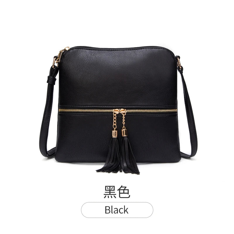Fashionable Retro Large Capacity Women's Shoulder Bag | High-Quality Solid Color PU Leather Crossbody Bag & Soft Leather Handbag Luxegan