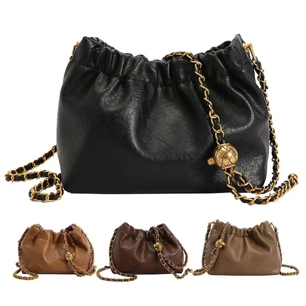 Women's Pleated Hobo Bag | PU Leather Crossbody Tote, Messenger Bag & Stylish Purse Luxegan