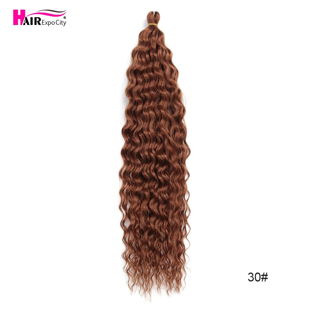 22 Inch Water Wave Twist Crochet Hair | Braiding Extensions