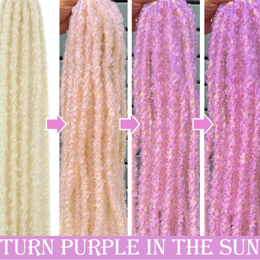 24 Inch Color-Changing Butterfly Locs Crochet Hair | Faux Locs Synthetic Dreadlocks Hair - view 4