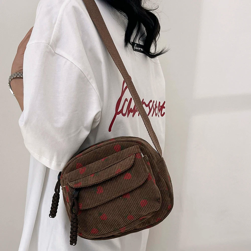 Cute Strawberry Shoulder Bag | Trendy Crossbody Tote & Handbag Luxegan