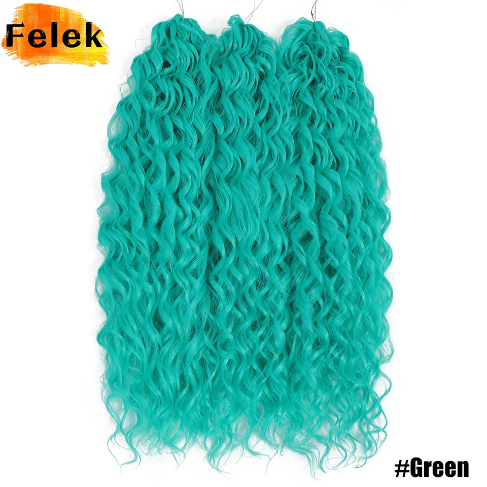 Jessica Hair Deep Wavy Twist Crochet Hair 22 Inch | 100G | 54 Colors | 3 Packs/Lot