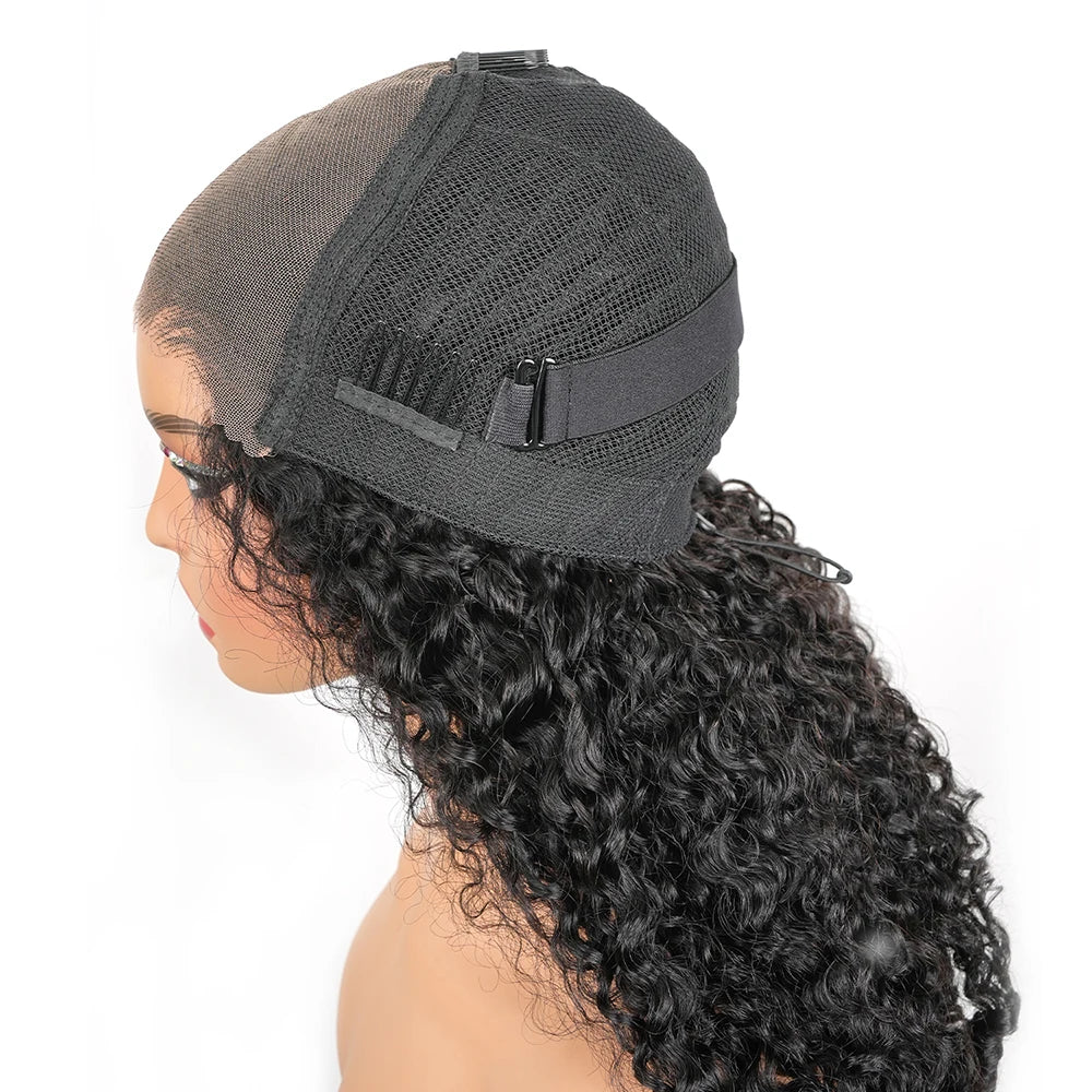 46-Inch Burmese Curly HD Lace Wig | Sophisticated 200% Density 13x6 & 7x6 Transparent Frontal | Elegant "Brazilian Remy" Silhouette | "Dignified" Pre-Plucked Glueless Human Hair for Radiant Versatile Styling Luxegan