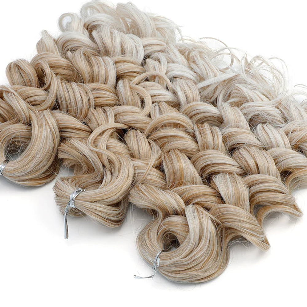 16 Inch Synthetic Loose Deep Crochet Hair | Ombre Braiding Extensions Luxegan
