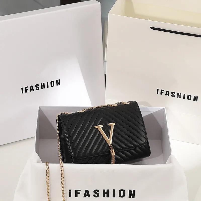 Luxury Embroidery Party Clutch & Crossbody Bag | Sequined Tassel Flap Purse | Elegant Thread-Patterned Shoulder Bag for Weddings & Banquets (Model BLL-846) Luxegan