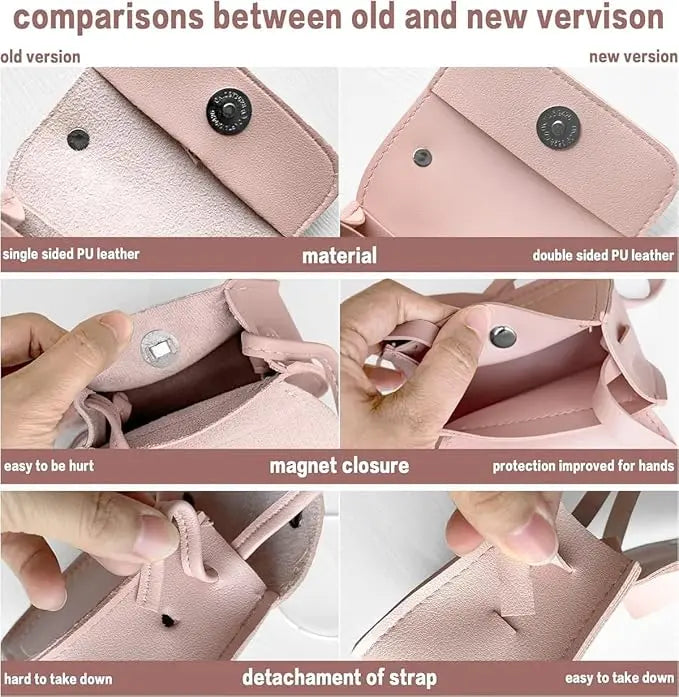 Kids’ Mini Bowknot Crossbody Purse | Fashionable Little Girl’s Small Coin Pouch | Trendy PC Hard Shell Toddler Handbag & Minaudiere (Unisex) Luxegan