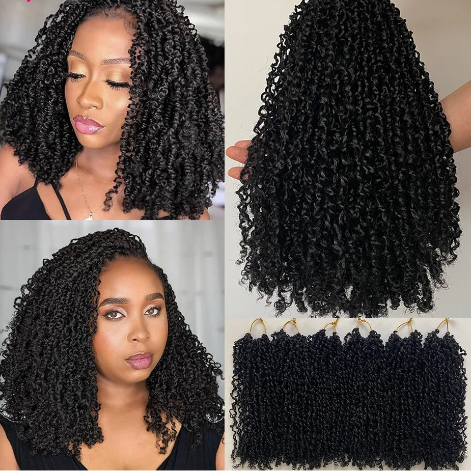 Yanky Twist Crochet Hair | Pre-Looped Senegalese Twist | 8 & 12 Inch | 30 Strands/Pack Luxegan