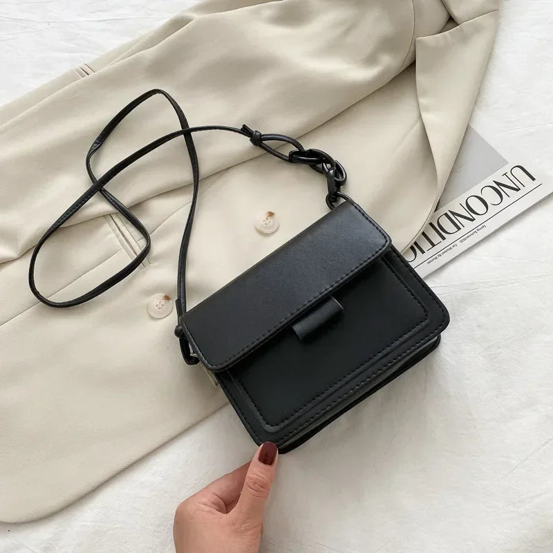 Fashion Brand Women's Small Crossbody Bag | Lightweight PU Leather Messenger Bag (Flap Handbag Purse, Summer Travel Bag for Female) Luxegan