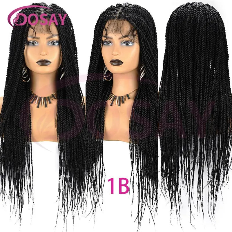26-36 Inch Senegalese Twist Knotless Wig | Full Lace | Faux Locs