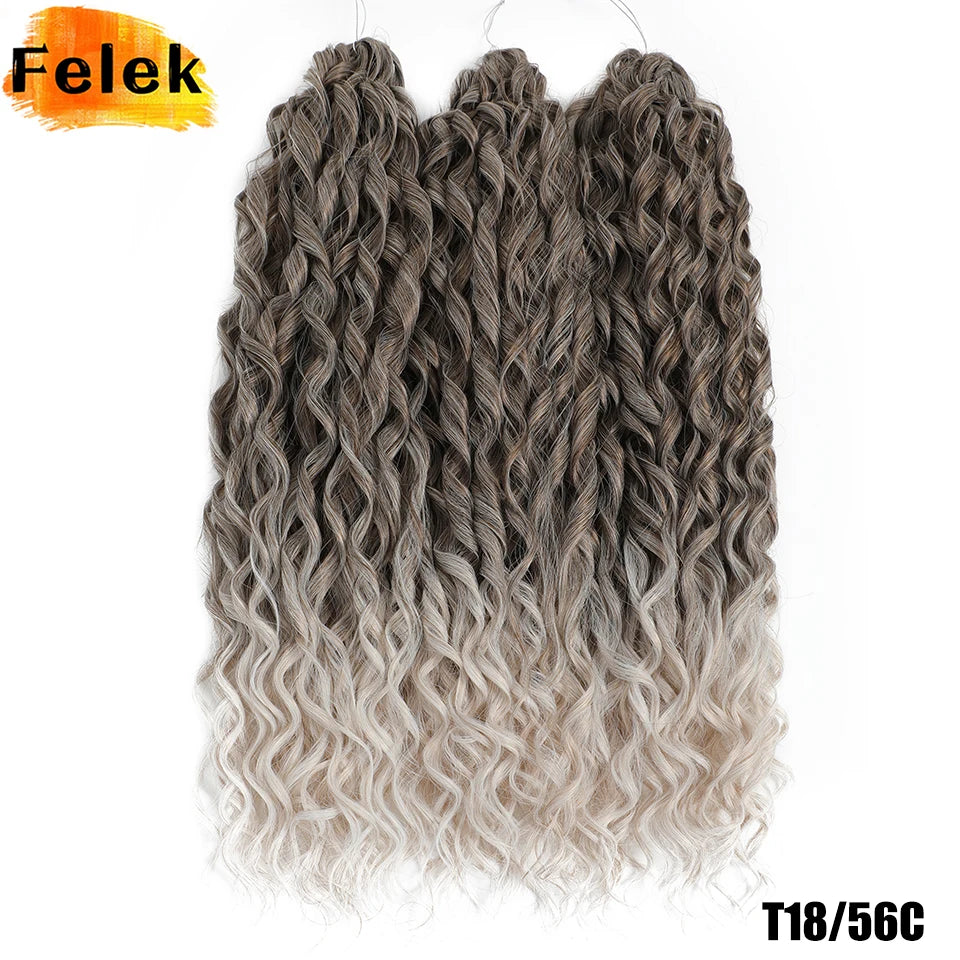 Jessica Hair Deep Wavy Twist Crochet Hair 22 Inch | 100G | 54 Colors | 3 Packs/Lot