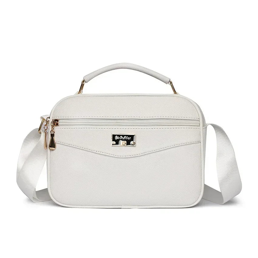 Large Capacity Foreign Trade PU Small Square Bag | New Women's Simple Handbag & Versatile Crossbody Purse Luxegan