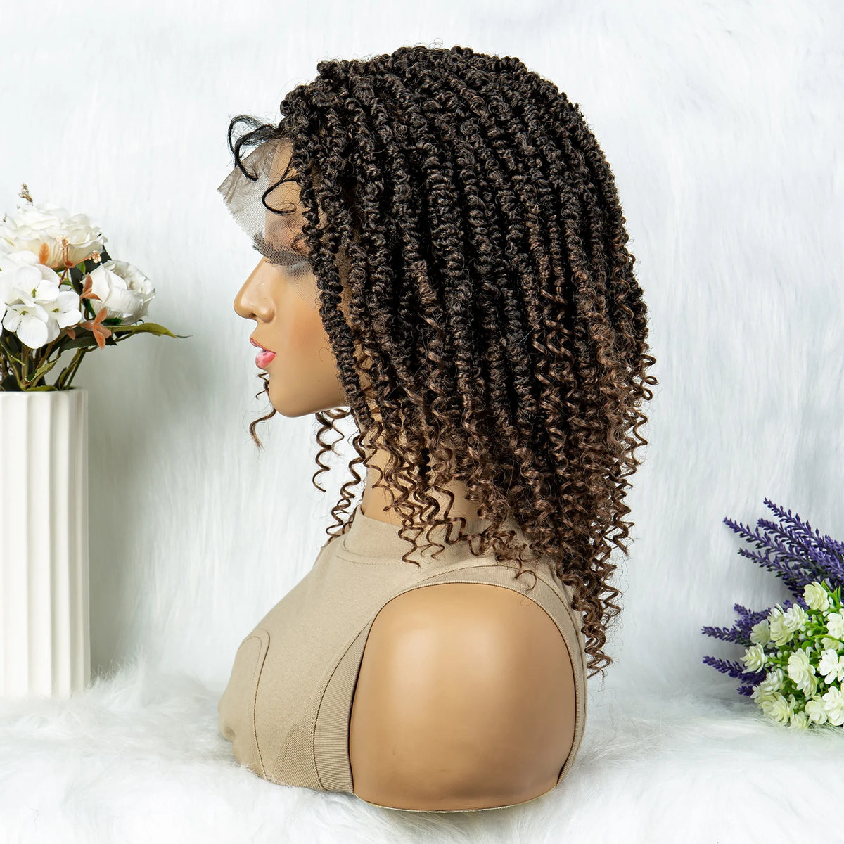 14 Inch Butterfly Locs Dreadlock Wig | Knotless | Lace Front