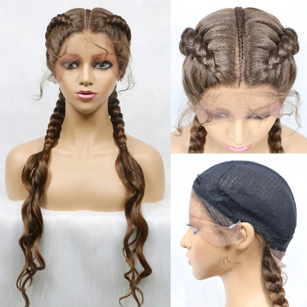 KIMA Double Dutch Braids Wig | Natural Wave Hair & Baby Hair Luxegan