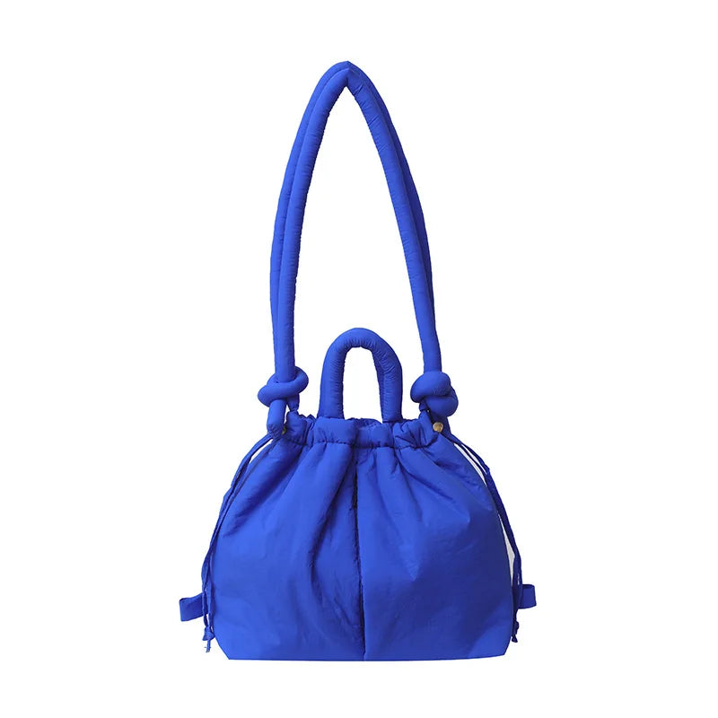 New Korean Fashion Fabric Shoulder Bag | Soft Dacron Crossbody Bag, Mini Tote & Underarm Bags Luxegan