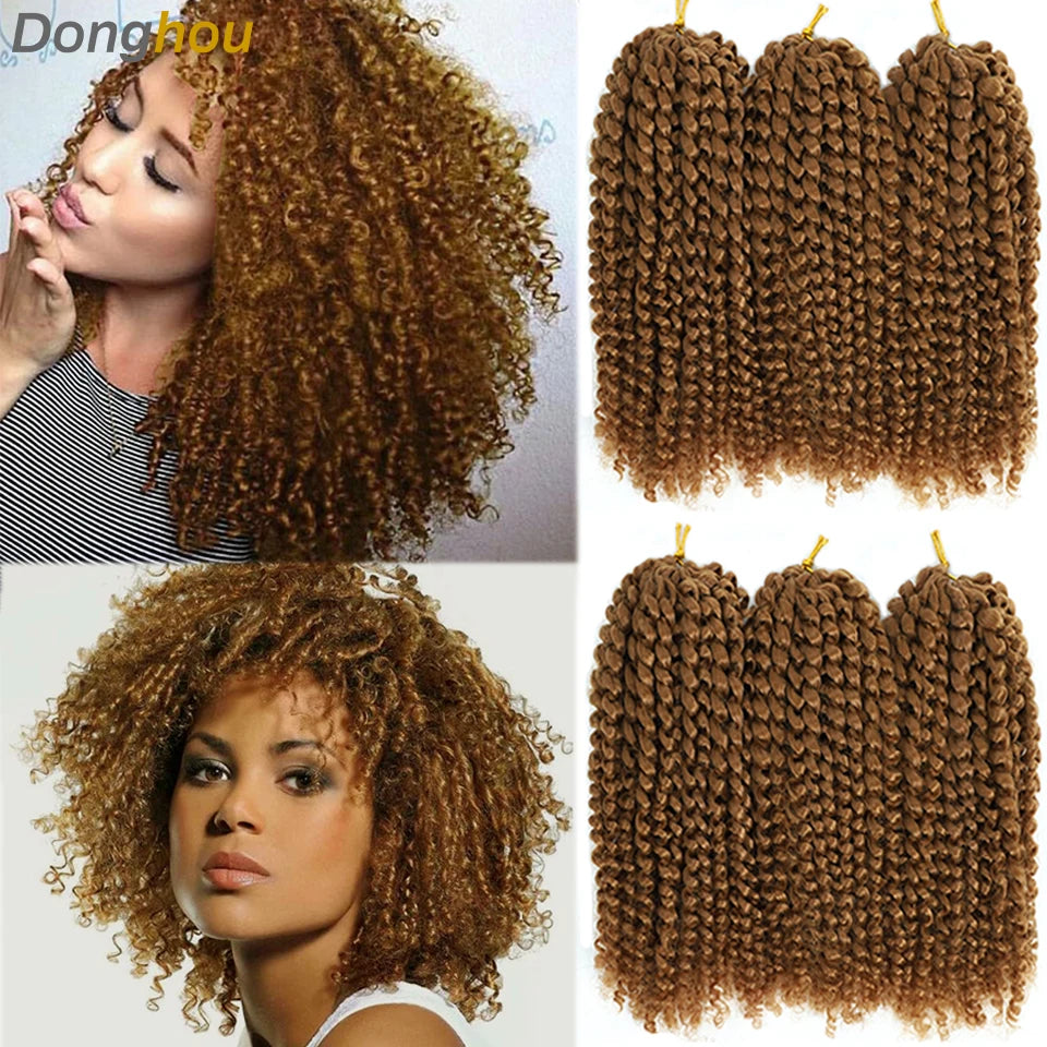 Marlybob Jerry Curl Crochet Hair | 8–12 Inch Curly Braids