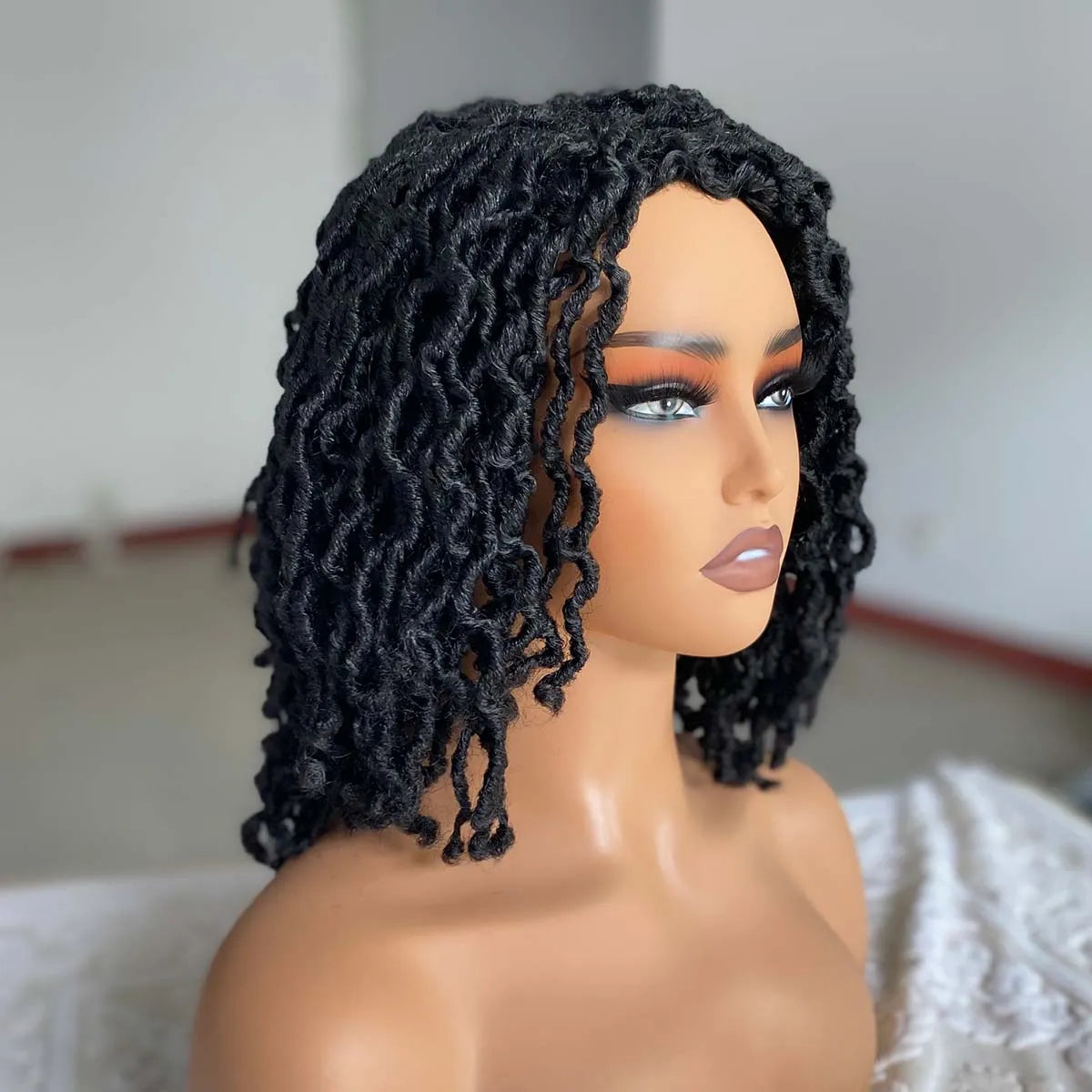 Nu Faux Locs Dreadlock Wig | Afro Curly | 4 Colours