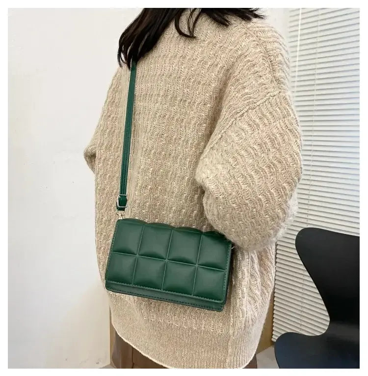 Fashion Brand Designer Women's Shoulder Bag | Small PU Leather Female Crossbody Bag & Trend Classic Handle Handbag Luxegan