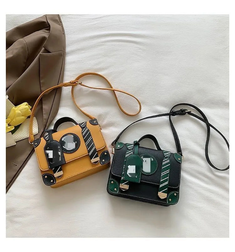 Magic Academy Style Cambridge Bag | Handheld British Postman Crossbody | Vintage Baguette Shoulder Bag with Scholarly Charm Luxegan